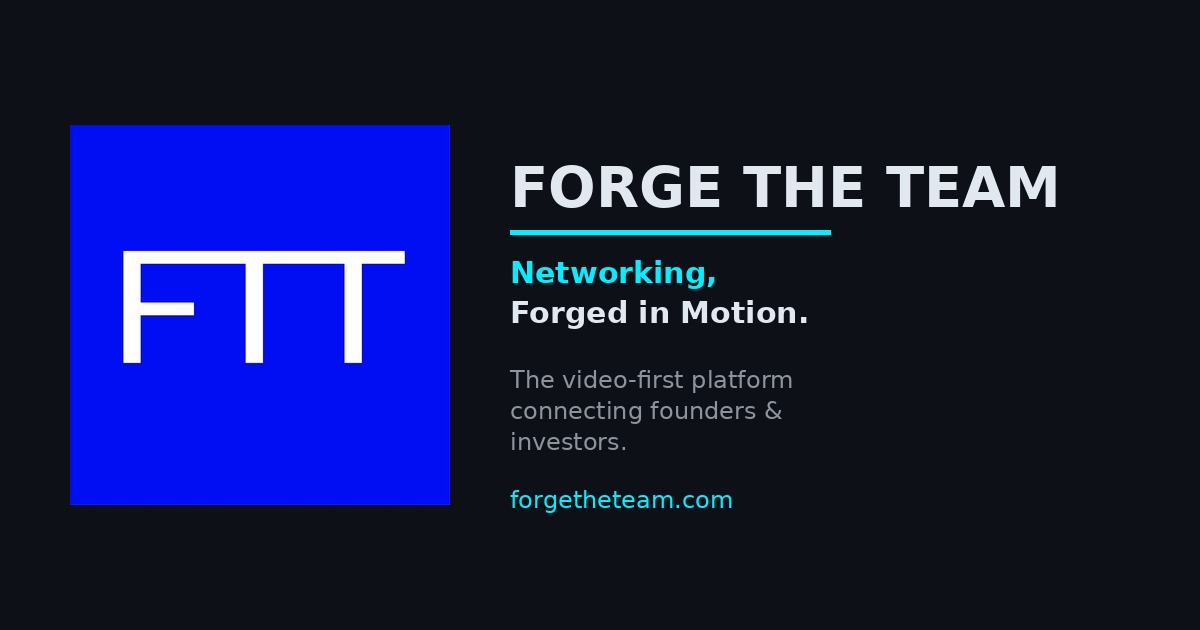 Forge the Team | Networking, Forged in Motion